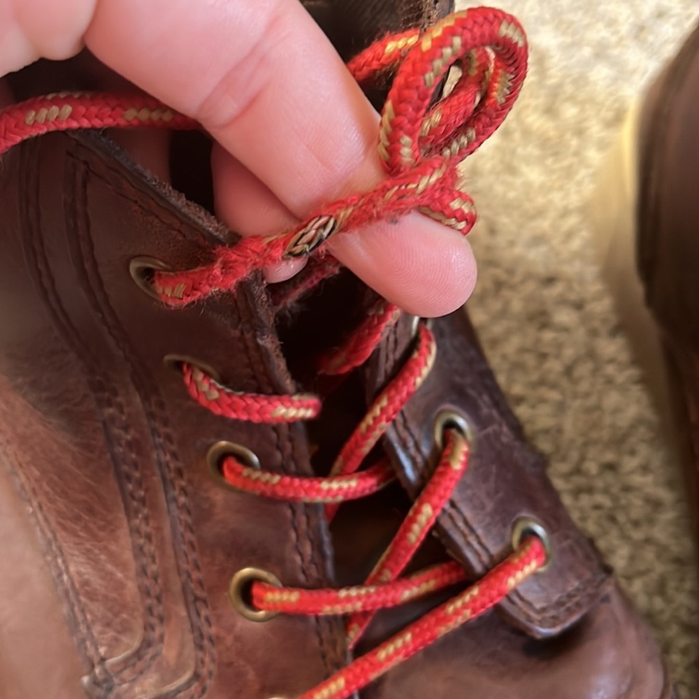 Men’s brown leather Harley Davidson lace up high top shoes. Size 10. - Picture 11 of 11